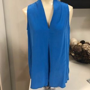 Ecru silk tank